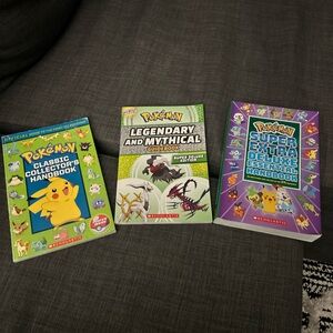Lot of three Pokemon guidebooks